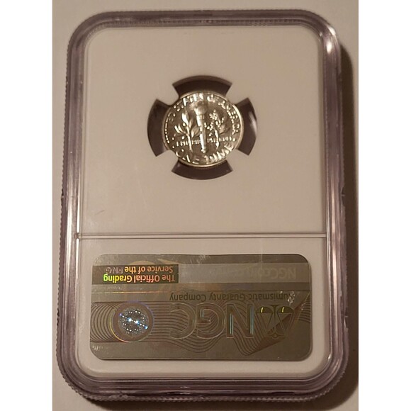 1951 Roosevelt Dime PF66 NGC Low Proof Mintage - Picture 2 of 2